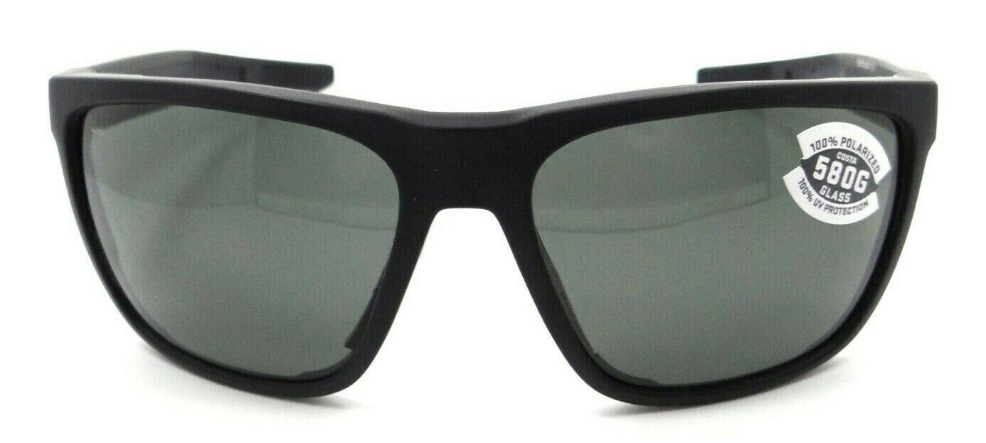 Costa Del Mar Sunglasses Ferg 59-16-125 Matte Black / Gray 580G Glass-0097963844093-classypw.com-1