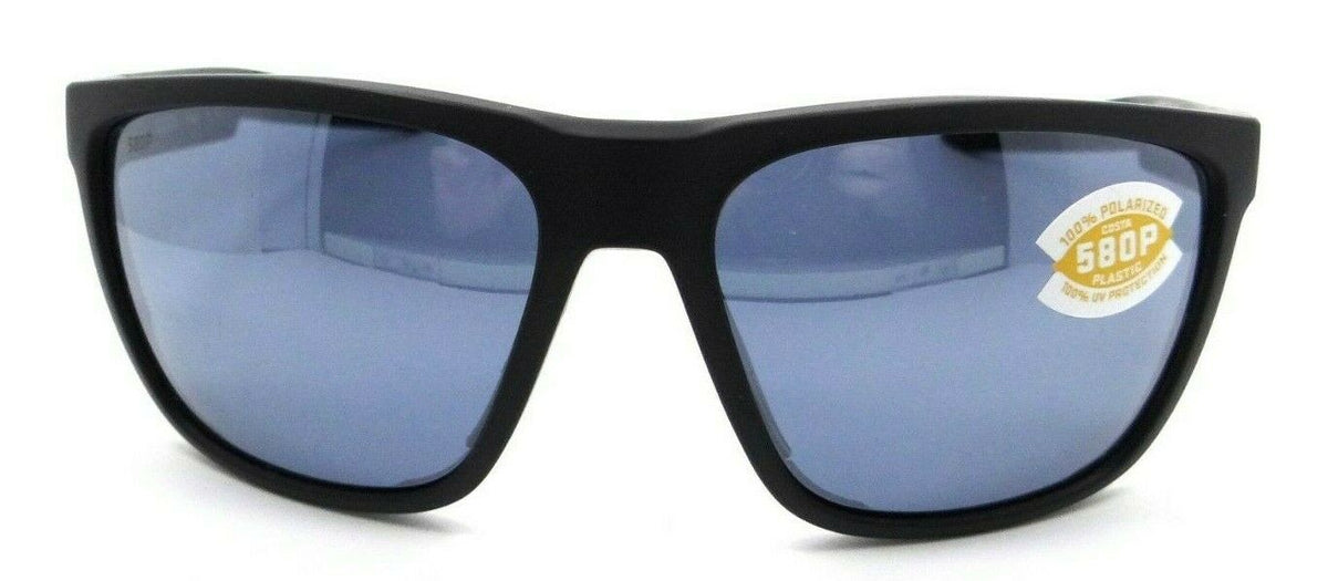 Costa Del Mar Sunglasses Ferg 59-16-125 Matte Black / Gray Silver Mirror 580P-0097963844192-classypw.com-2