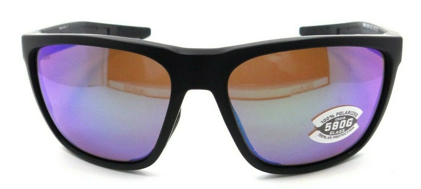 Costa Del Mar Sunglasses Ferg 59-16-125 Matte Black / Green Mirror 580G Glass-0097963844130-classypw.com-2