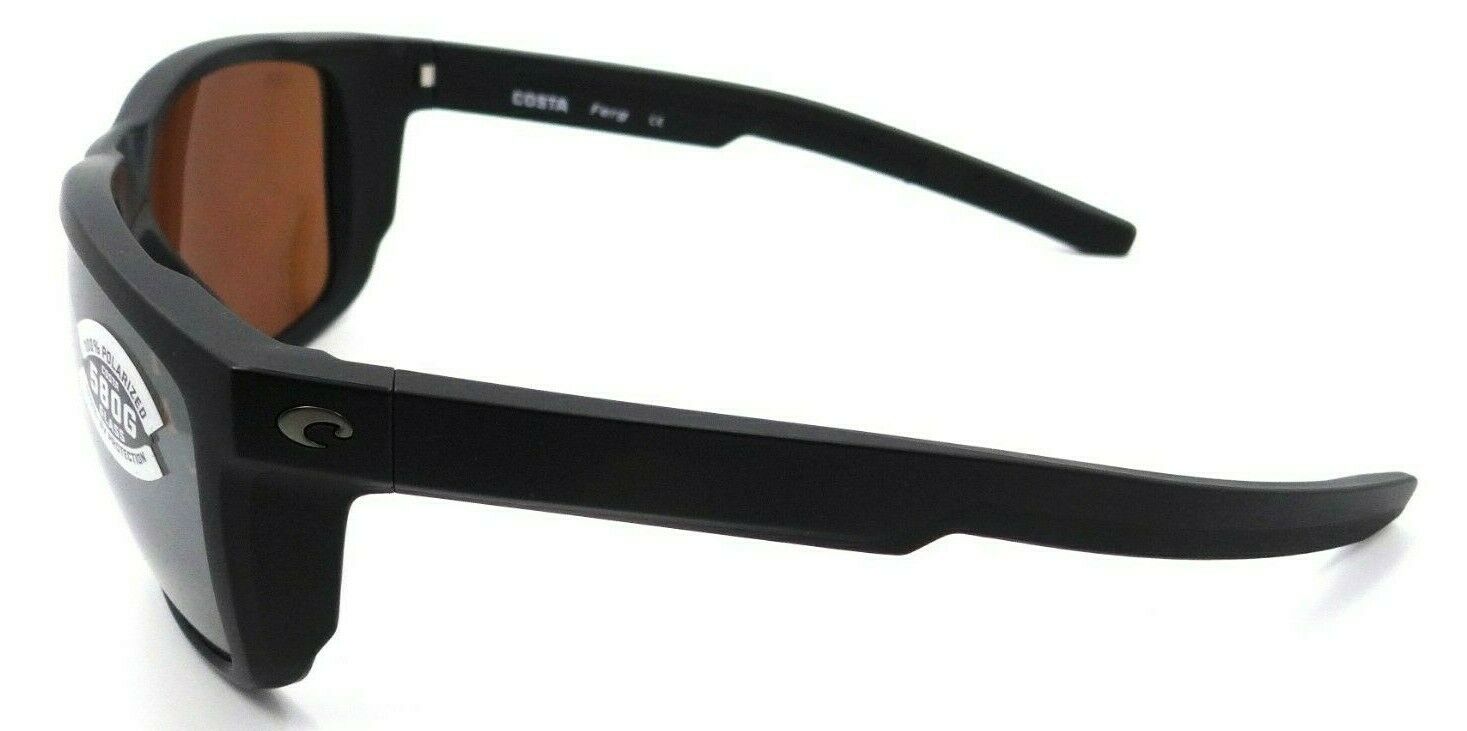 Costa Del Mar Sunglasses Ferg 59-16-125 Matte Black / Silver Mirror 580G Glass-0097963844147-classypw.com-3