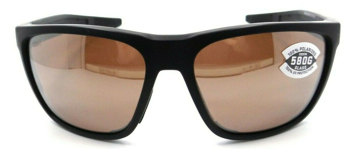 Costa Del Mar Sunglasses Ferg 59-16-125 Matte Black / Silver Mirror 580G Glass-0097963844147-classypw.com-2