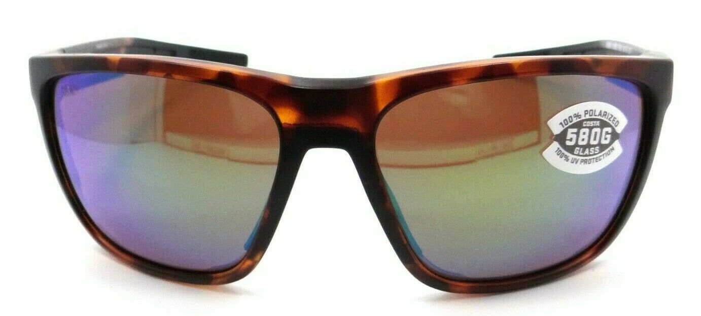 Costa Del Mar Sunglasses Ferg 59-16-125 Matte Tortoise / Green Mirror 580G Glass-0097963844321-classypw.com-2