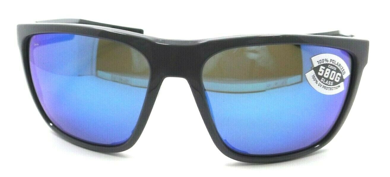 Costa Del Mar Sunglasses Ferg 59-16-125 Shiny Gray / Blue Mirror 580G Glass-0097963844246-classypw.com-2