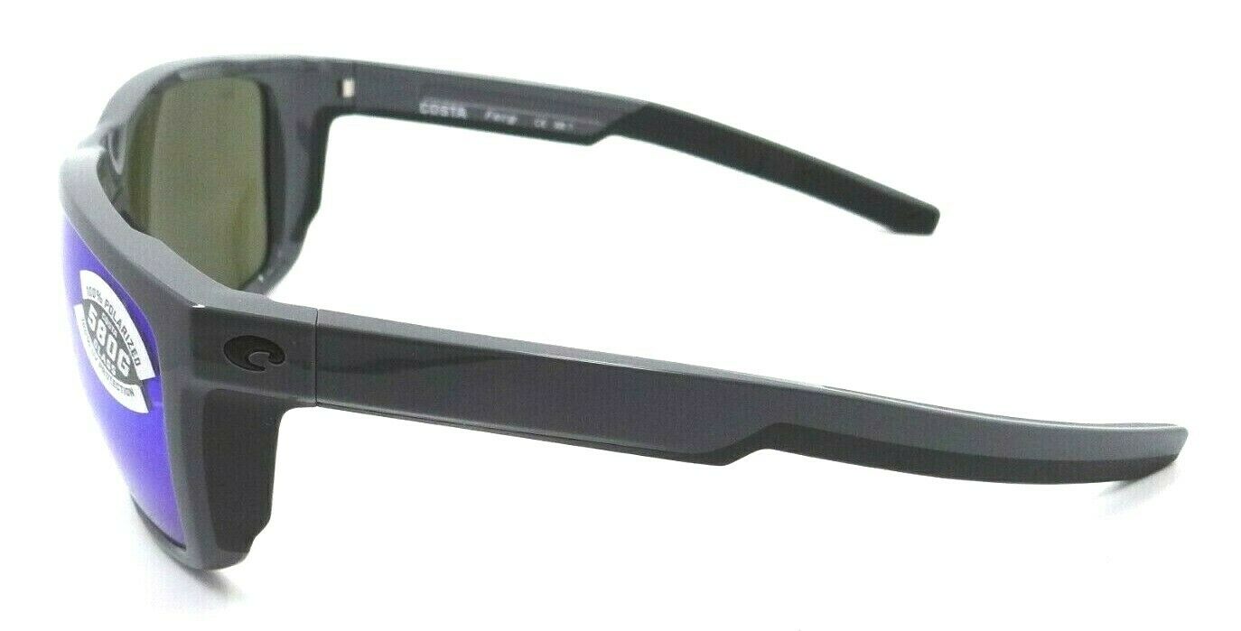 Costa Del Mar Sunglasses Ferg 59-16-125 Shiny Gray / Blue Mirror 580G Glass-0097963844246-classypw.com-3