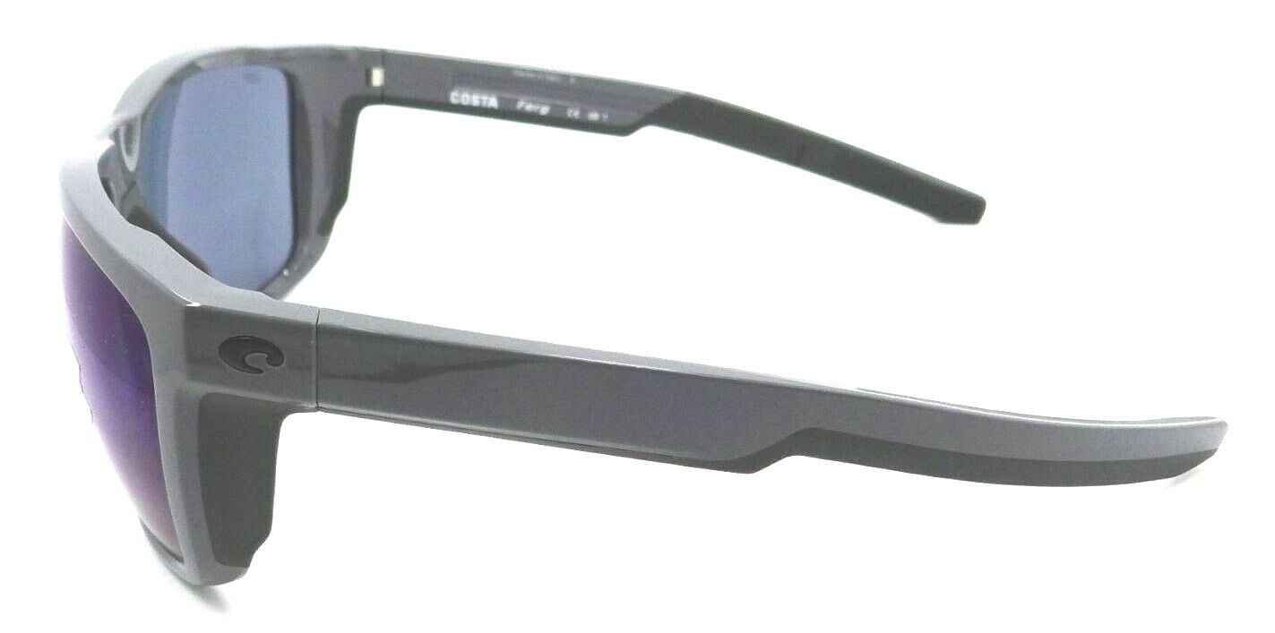 Costa Del Mar Sunglasses Ferg 59-16-125 Shiny Gray / Blue Mirror 580P-0097963844307-classypw.com-3