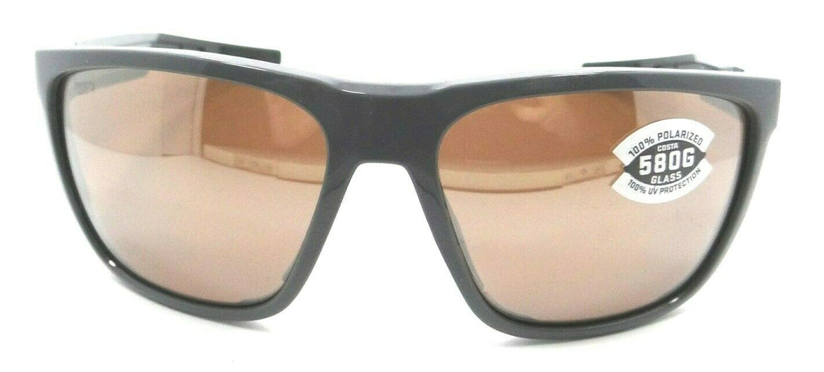 Costa Del Mar Sunglasses Ferg 59-16-125 Shiny Gray / Copper Silver Mirror 580G-0097963844277-classypw.com-2