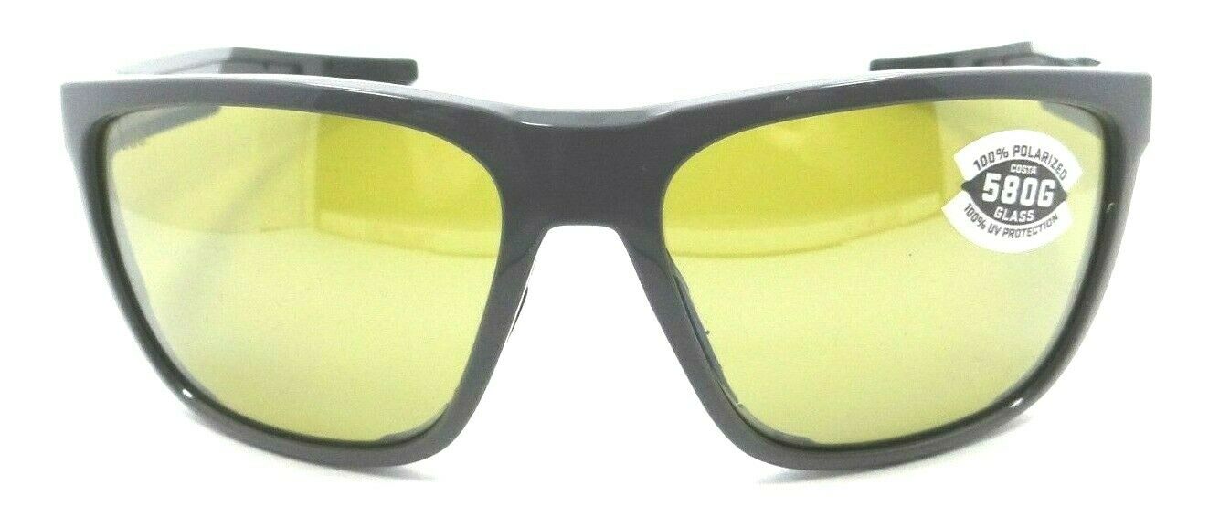 Costa Del Mar Sunglasses Ferg 59-16-125 Shiny Gray / Sunrise Silver Mirror 580G-097963844284-classypw.com-2