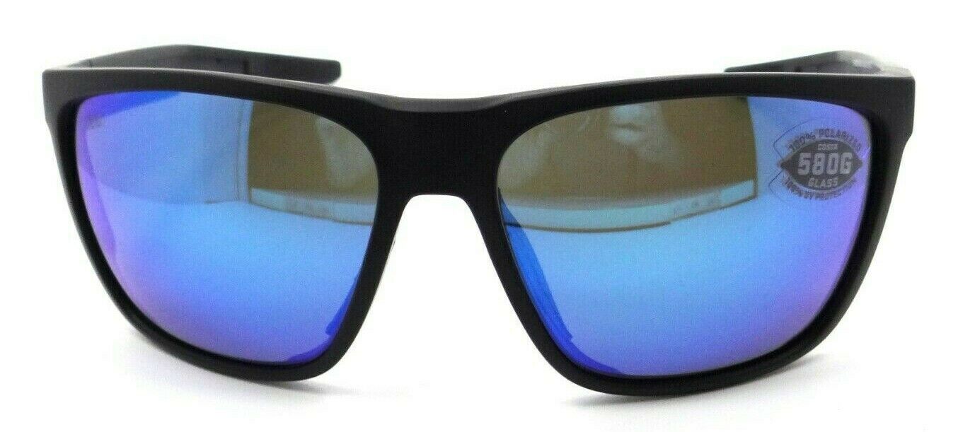 Costa Del Mar Sunglasses Ferg XL 62-16-130 Matte Black / Blue Mirror 580G Glass-0097963874212-classypw.com-2