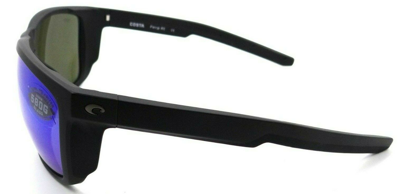 Costa Del Mar Sunglasses Ferg XL 62-16-130 Matte Black / Blue Mirror 580G Glass-0097963874212-classypw.com-3