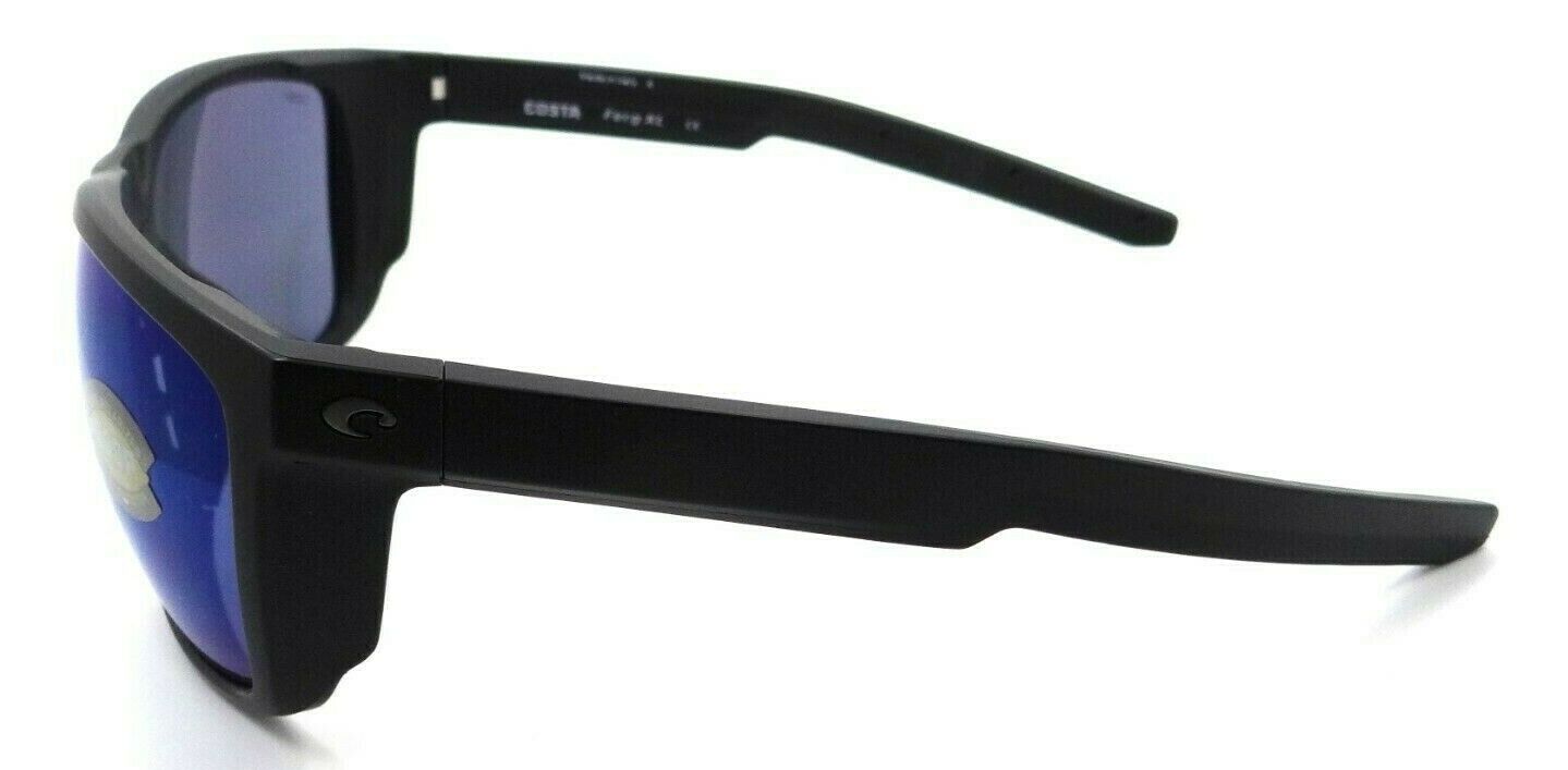 Costa Del Mar Sunglasses Ferg XL 62-16-130 Matte Black / Blue Mirror 580P-097963874250-classypw.com-3