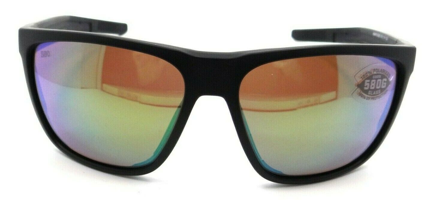 Costa Del Mar Sunglasses Ferg XL 62-16-130 Matte Black / Green Mirror 580G Glass-0097963874229-classypw.com-2