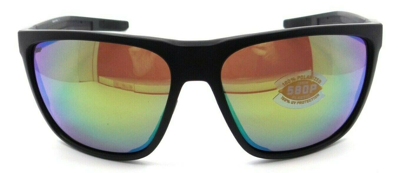 Costa Del Mar Sunglasses Ferg XL 62-16-130 Matte Black / Green Mirror 580P-097963874267-classypw.com-2