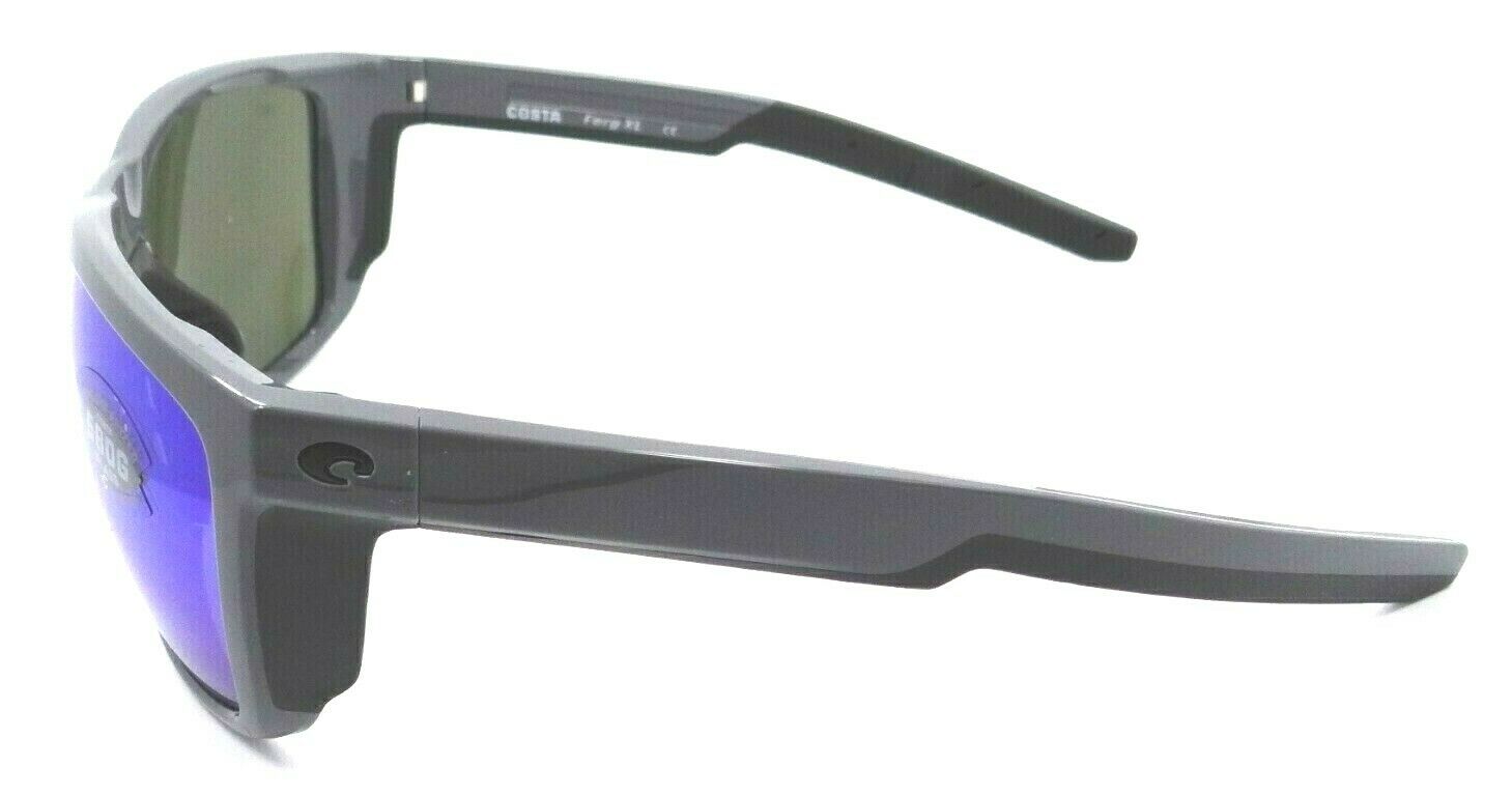 Costa Del Mar Sunglasses Ferg XL 62-16-130 Shiny Gray / Blue Mirror 580G Glass-0097963874281-classypw.com-3