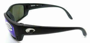 Costa Del Mar Sunglasses Fisch 64-17-140 Matte Black / Blue Mirror 580G Glass