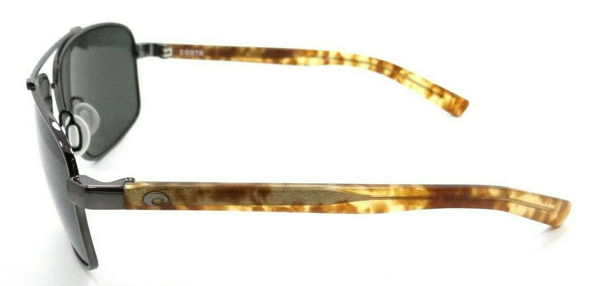 Costa Del Mar Sunglasses Flagler 62-14-137 Shiny Gunmetal / Gray 580G Glass-0097963820226-classypw.com-3