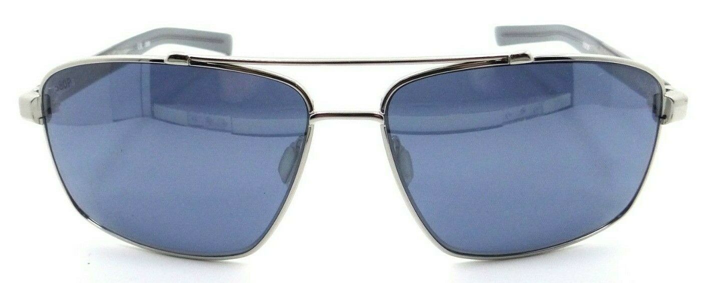 Costa Del Mar Sunglasses Flagler 62-14-137 Shiny Silver / Blue Mirror 580G Glass-097963820141-classypw.com-2