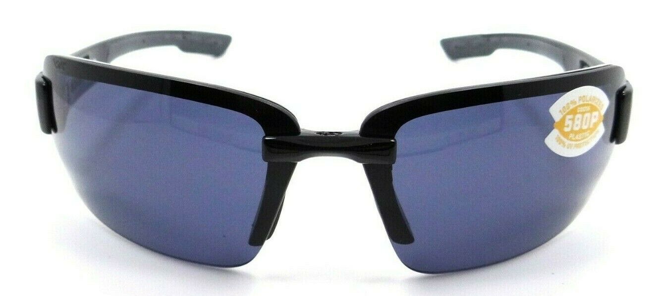 Costa Del Mar Sunglasses Galveston 67-15-120 Shiny Black / Gray 580P-0097963485982-classypw.com-1