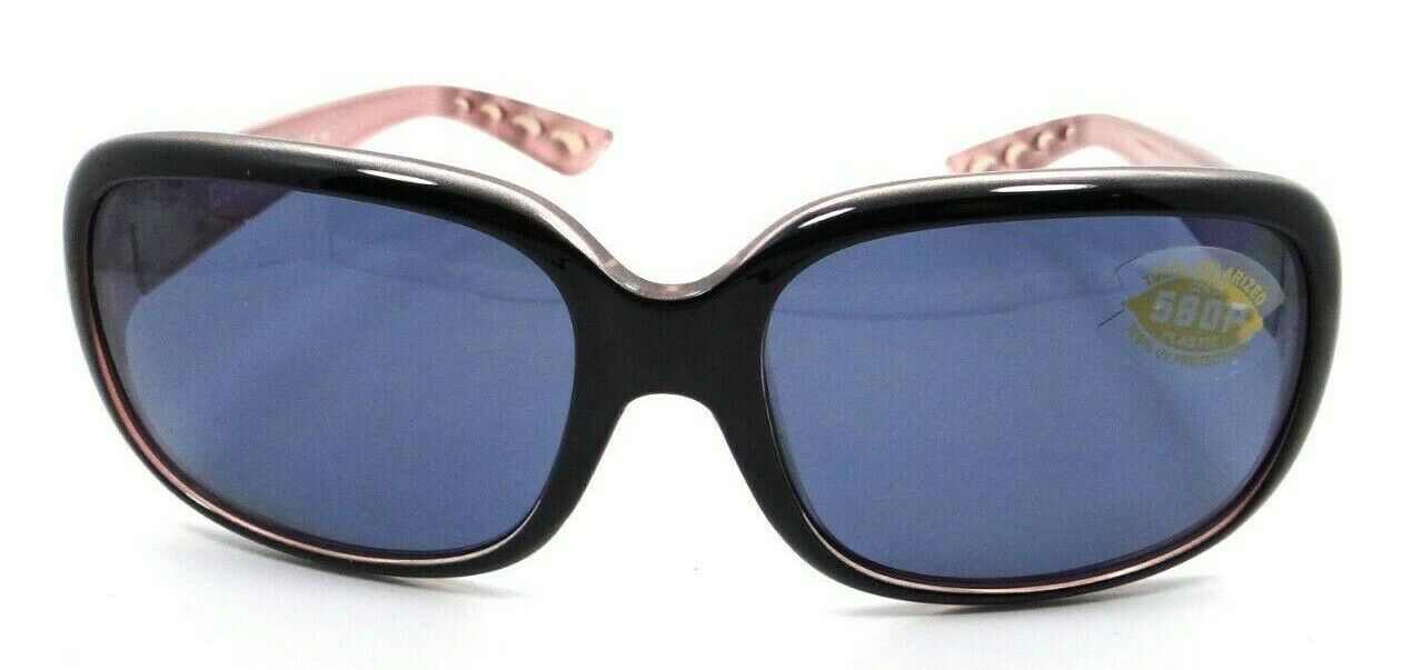 Costa Del Mar Sunglasses Gannet 58-17-135 Shiny Black Hibiscus / Gray 580P-097963554800-classypw.com-2