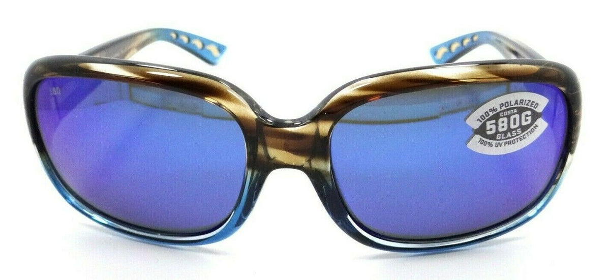 Costa Del Mar Sunglasses Gannet 58-17-135 Shiny Wahoo / Blue Mirror 580G Glass-0097963844673-classypw.com-2
