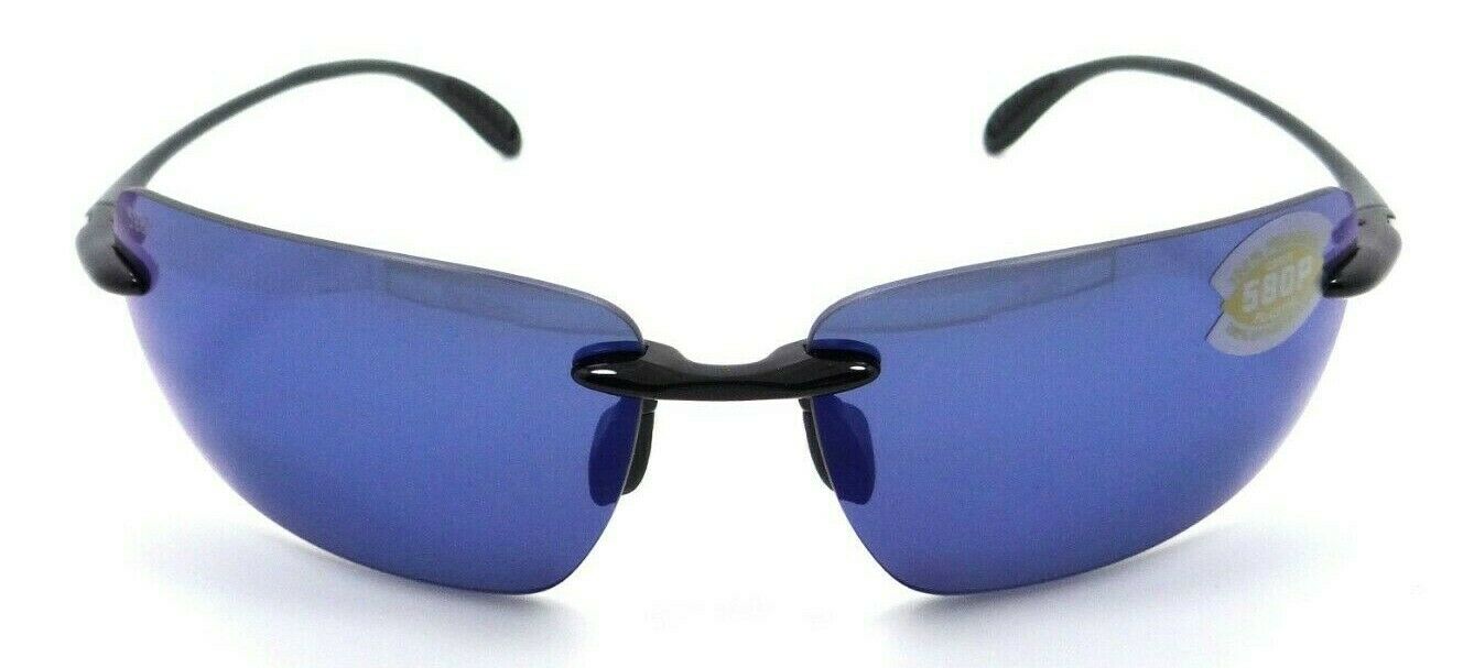 Costa Del Mar Gafas de Sol Gulf Shore GSH 111 OBMP Brillante Negro / Azul Espejo 580P