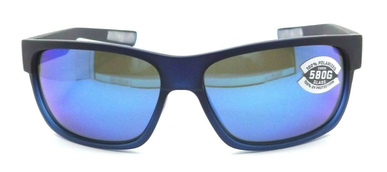 Costa Del Mar Gafas De Sol Media Luna Bahama Azul Fade / Azul Espejo 580G Vidrio