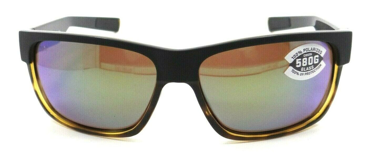 Costa Del Mar Sunglasses Half Moon MT Black - Sh Tort / Green Mirror 580G Glass-097963665070-classypw.com-2