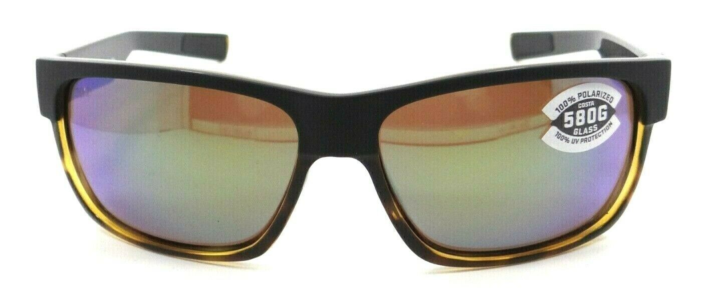 Costa Del Mar Sunglasses Half Moon MT Black - Sh Tort / Green Mirror 580G Glass-0097963665070-classypw.com-2