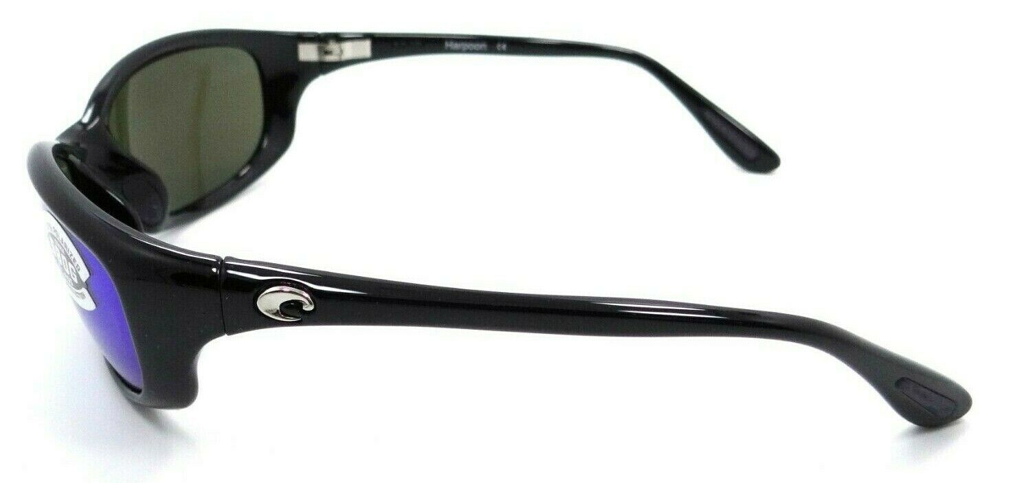 Costa Del Mar Sunglasses Harpoon 61-18-130 Shiny Black / Blue Mirror 580G Glass-0097963111683-classypw.com-3