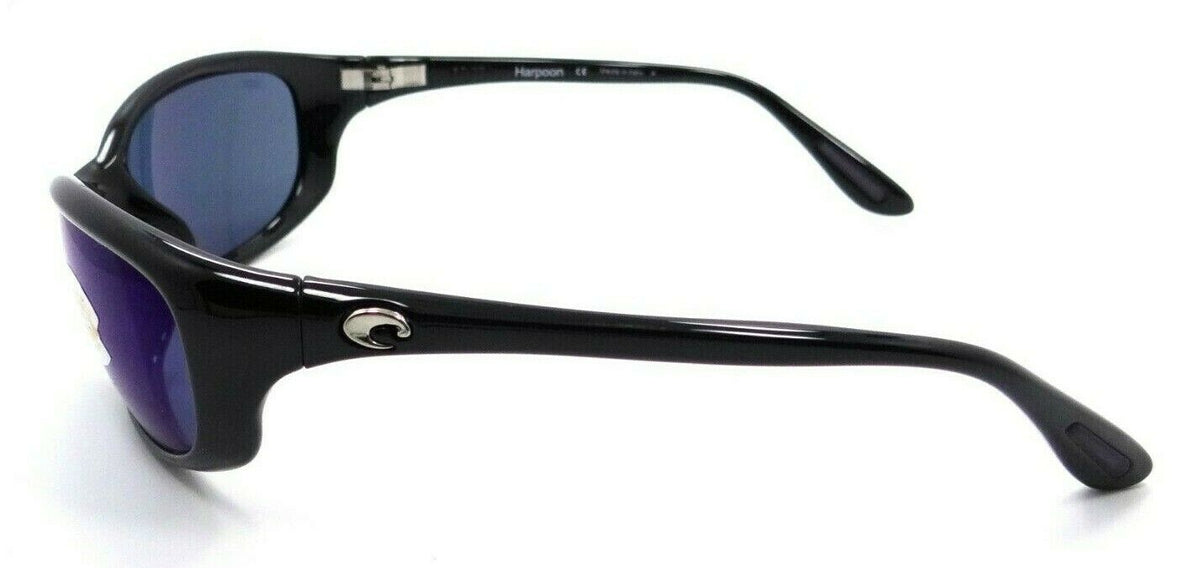 Costa Del Mar Sunglasses Harpoon 61-19-130 Shiny Black / Blue Mirror 580P-097963533560-classypw.com-3