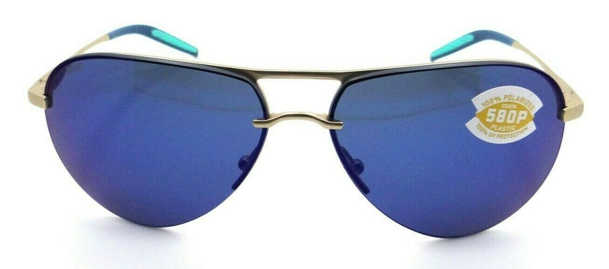Costa Del Mar Sunglasses Helo Matte Champagne Blue / Turquoise Blue Mirror 580P-097963809122-classypw.com-2