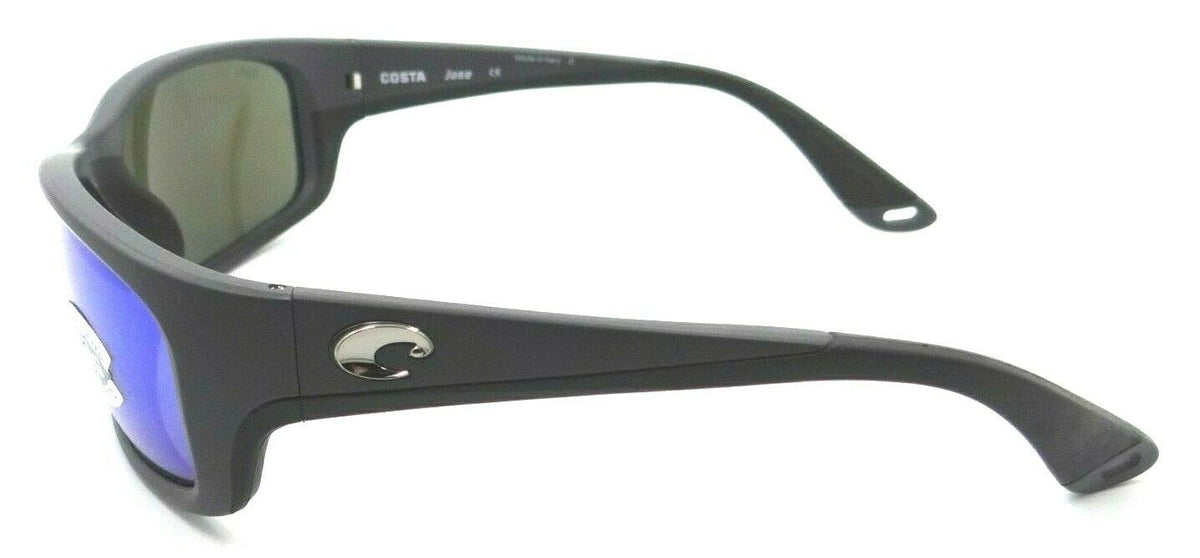Costa Del Mar Sunglasses Jose 62-16-130 Matte Gray / Blue Mirror 580G Glass-0097963549134-classypw.com-3