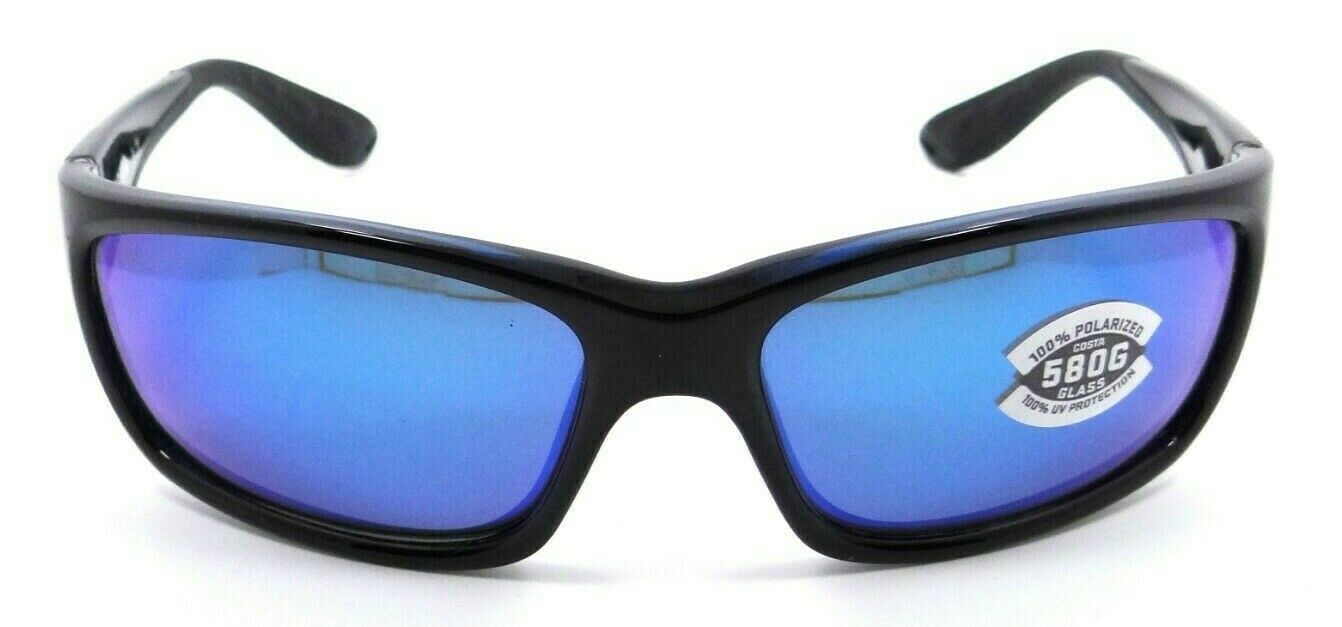 Costa Del Mar Sunglasses Jose JO 11 Shiny Black / Blue Mirror 580G Glass-097963472487-classypw.com-2