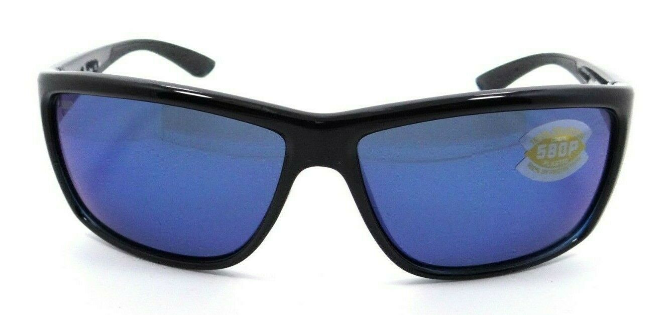 Costa Del Mar Sunglasses Mag Bay 63-14-127 Shiny Black / Blue Mirror 580P-097963522069-classypw.com-2