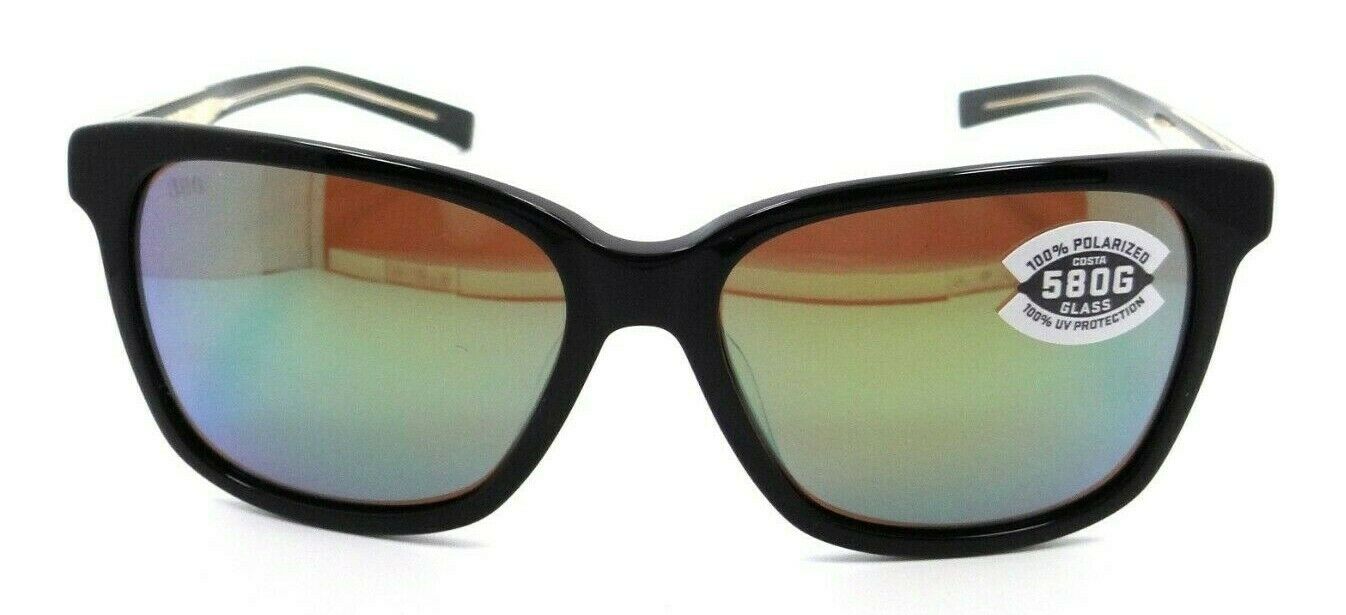 Costa Del Mar Sunglasses May 11 Shiny Black / Copper Green Mirror 580G Glass-097963824255-classypw.com-2