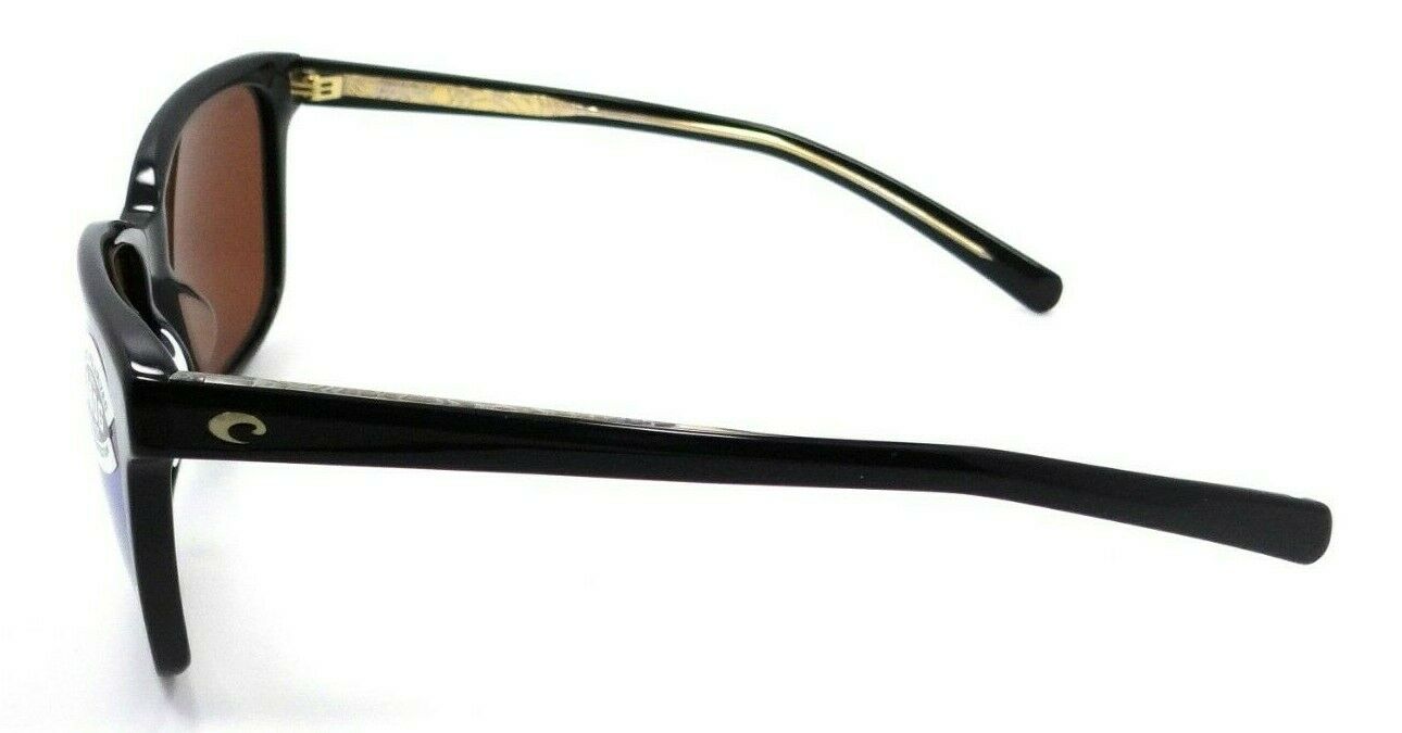 Costa Del Mar Sunglasses May 11 Shiny Black / Copper Green Mirror 580G Glass