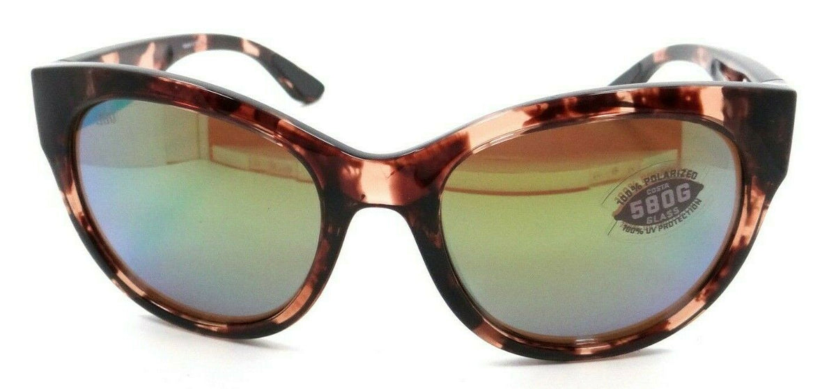 Costa Del Mar Sunglasses Maya 55-19-135 Shiny Coral Tortoise / Green Mirror 580G-097963874342-classypw.com-2