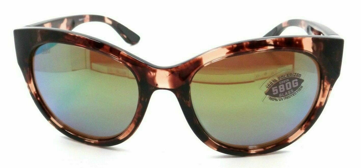 Costa Del Mar Sunglasses Maya 55-19-135 Shiny Coral Tortoise / Green Mirror 580G-0097963874342-classypw.com-2