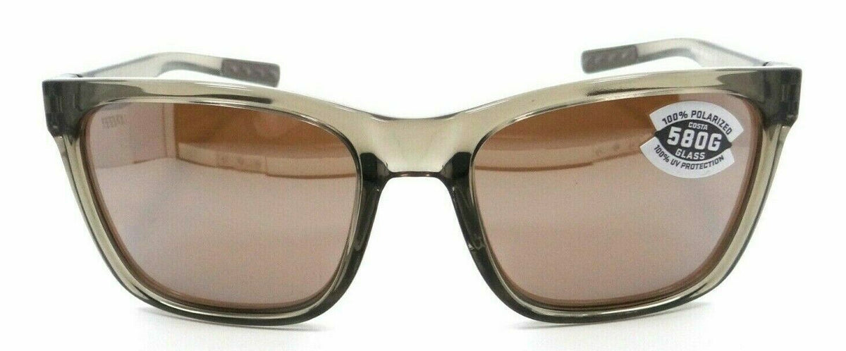Costa Del Mar Sunglasses Panga 56-20-135 Shiny Taupe Crystal /Silver Mirror 580G-0097963818919-classypw.com-2