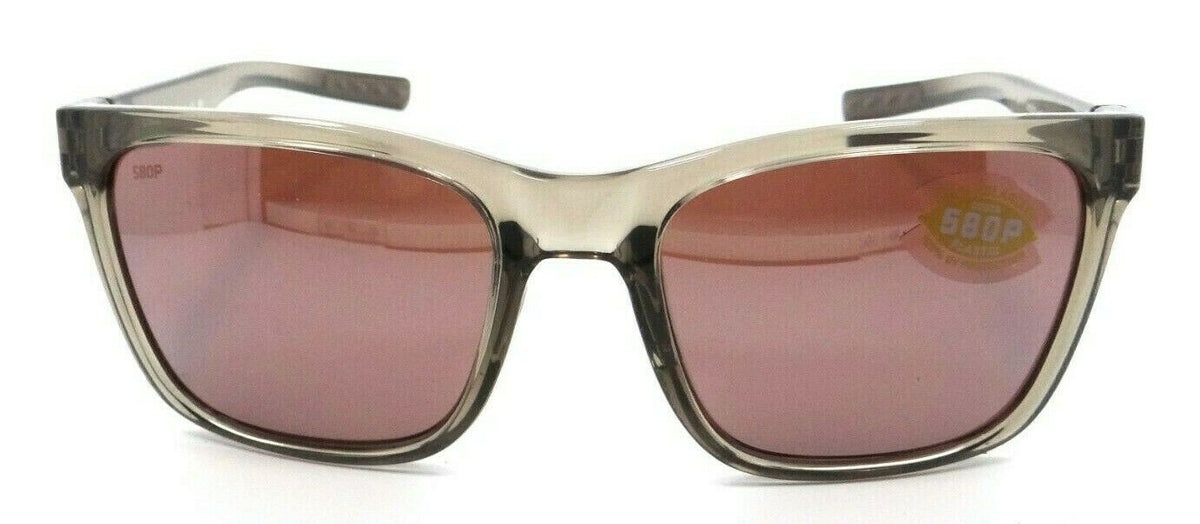 Costa Del Mar Sunglasses Panga 56-20-135 Shiny Taupe Crystal /Silver Mirror 580P-097963813075-classypw.com-2