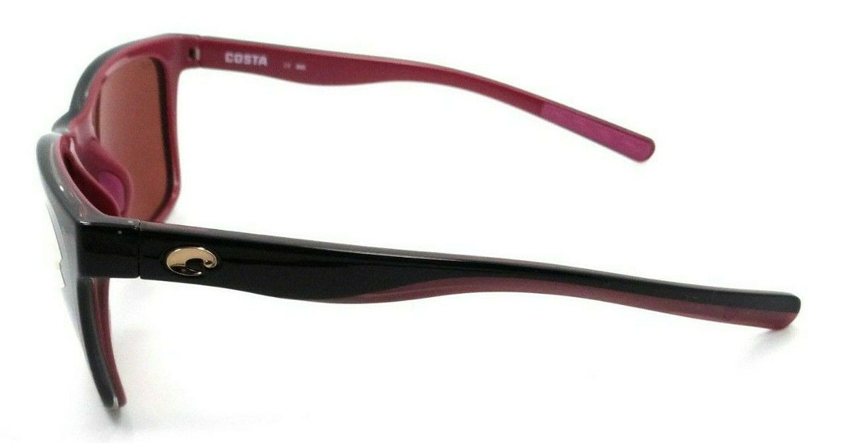 Costa Del Mar Sunglasses Panga Shiny Black Crystal Fuchsia / Silver Mirror 580P-097963813105-classypw.com-3