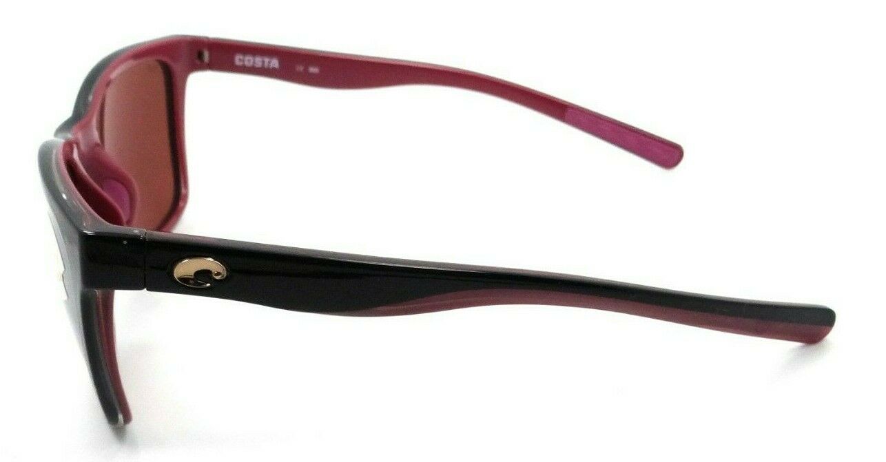 Costa Del Mar Sunglasses Panga Shiny Black Crystal Fuchsia / Silver Mirror 580P-097963813105-classypw.com-3