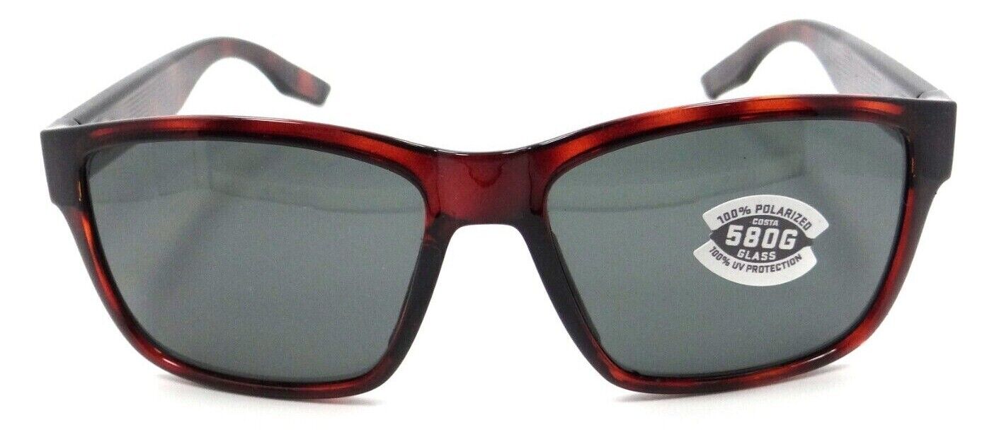 Costa Del Mar Sunglasses Paunch 57-16-145 Tortoise / Gray 580G Glass-0097963911078-classypw.com-2
