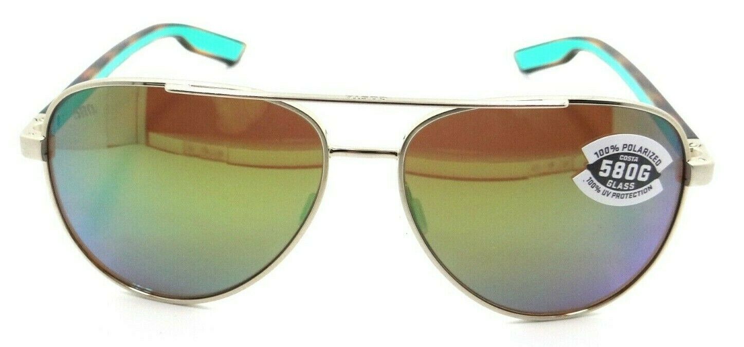Costa Del Mar Sunglasses Peli 57-14-140 Brushed Gold / Green Mirror 580G Glass-0097963844420-classypw.com-2