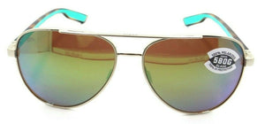 Costa Del Mar Sunglasses Peli 57-14-140 Brushed Gold / Green Mirror 580G Glass
