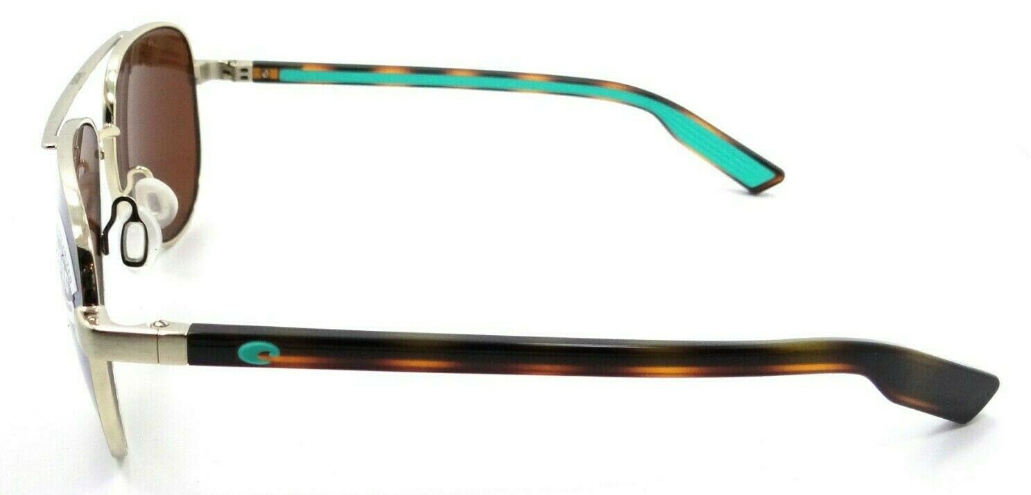 Costa Del Mar Sunglasses Peli 57-14-140 Brushed Gold / Green Mirror 580G Glass-0097963844420-classypw.com-3