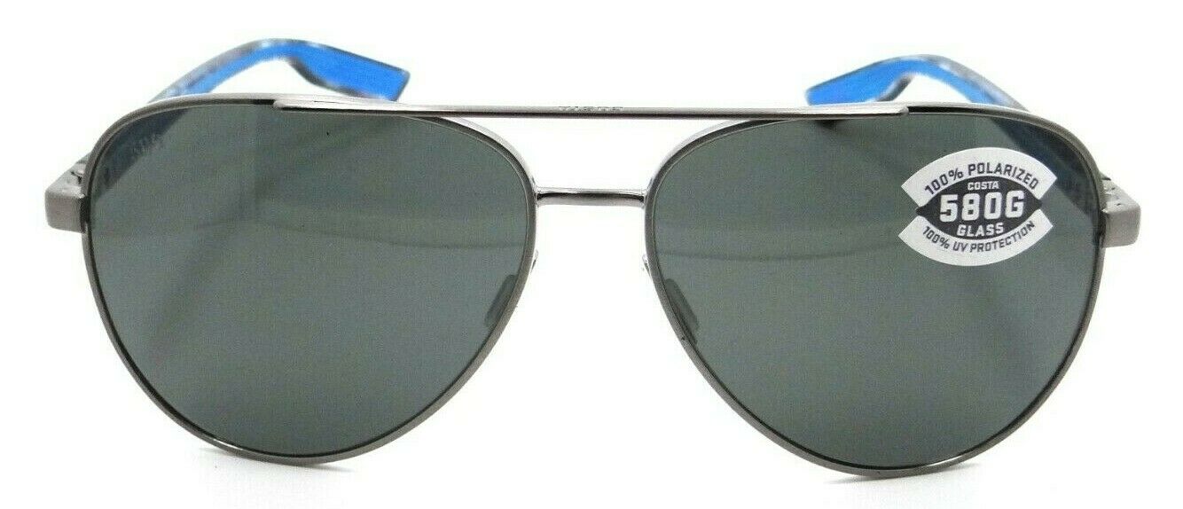 Costa Del Mar Sunglasses Peli 57-14-140 Brushed Gunmetal / Gray 580G Glass-097963844543-classypw.com-2