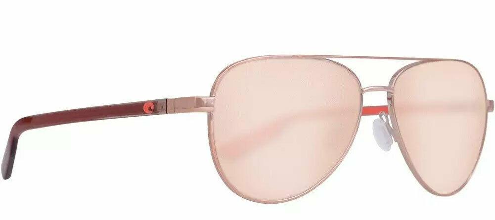 Costa Del Mar Sunglasses Peli 57-14-140 Rose Gold / Copper Silver Mirror 580P-0097963844642-classypw.com-3