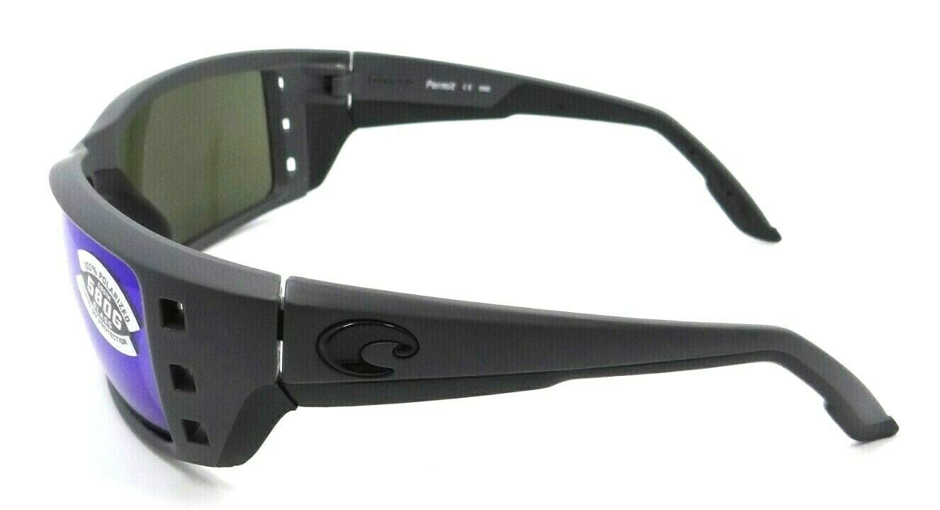 Costa Del Mar Sunglasses Permit 62-17-114 Matte Gray / Blue Mirror 580G Glass-0097963555661-classypw.com-3