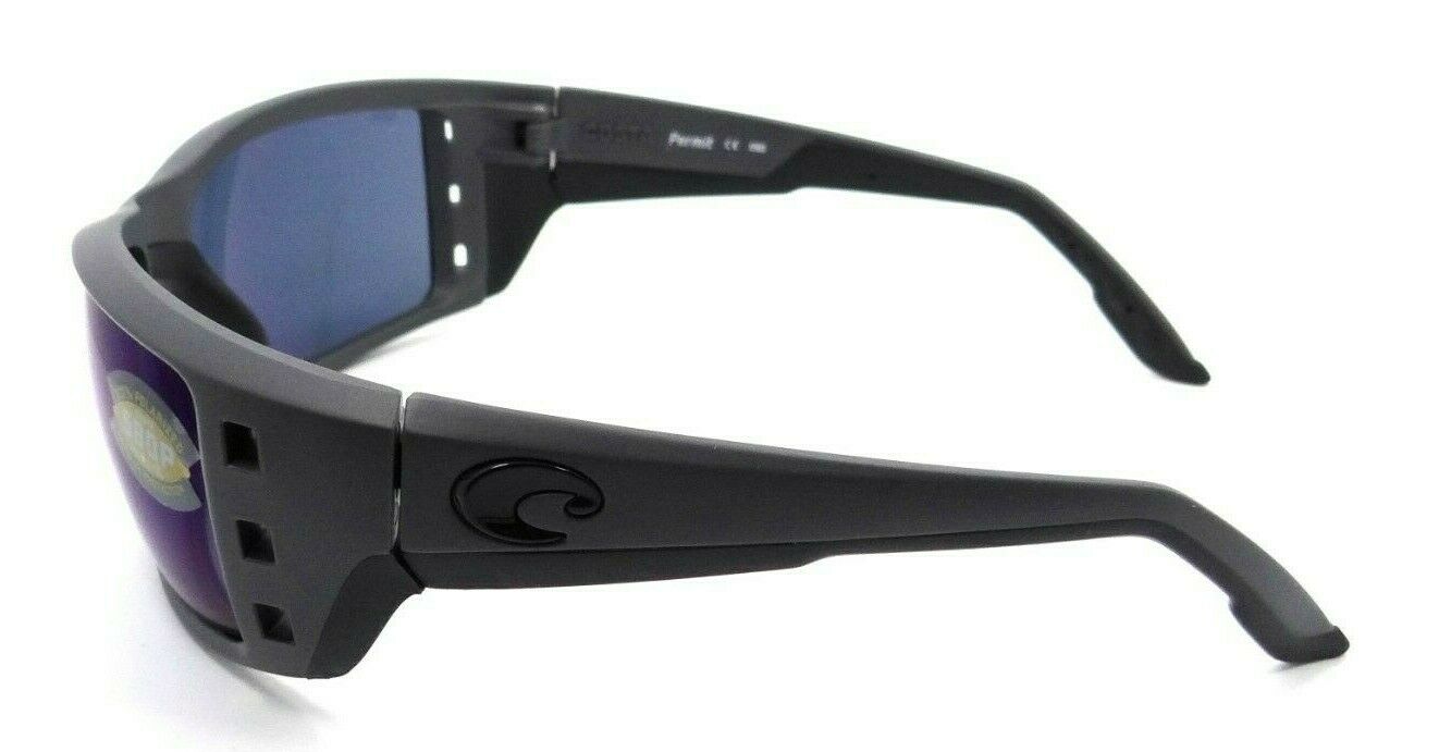 Costa Del Mar Sunglasses Permit 62-17-114 Matte Gray / Blue Mirror 580P-0097963555616-classypw.com-3