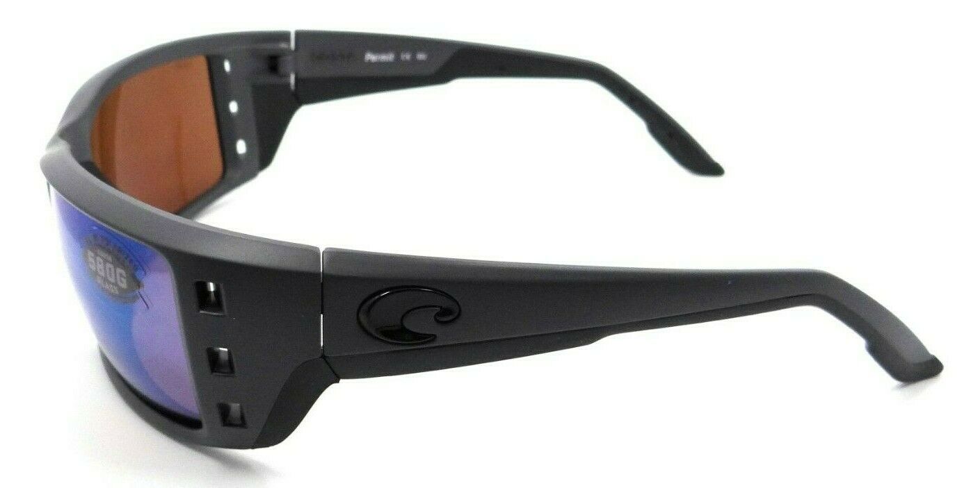 Costa Del Mar Sunglasses Permit 63-16-125 Matte Gray / Green Mirror 580G Glass-0097963555678-classypw.com-3
